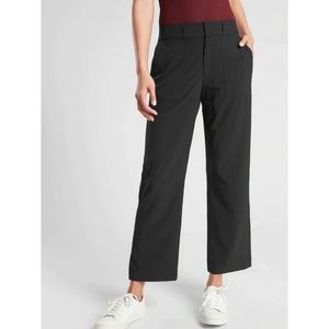 Athleta Tribeca Utility Pants Wide Leg Black 12
